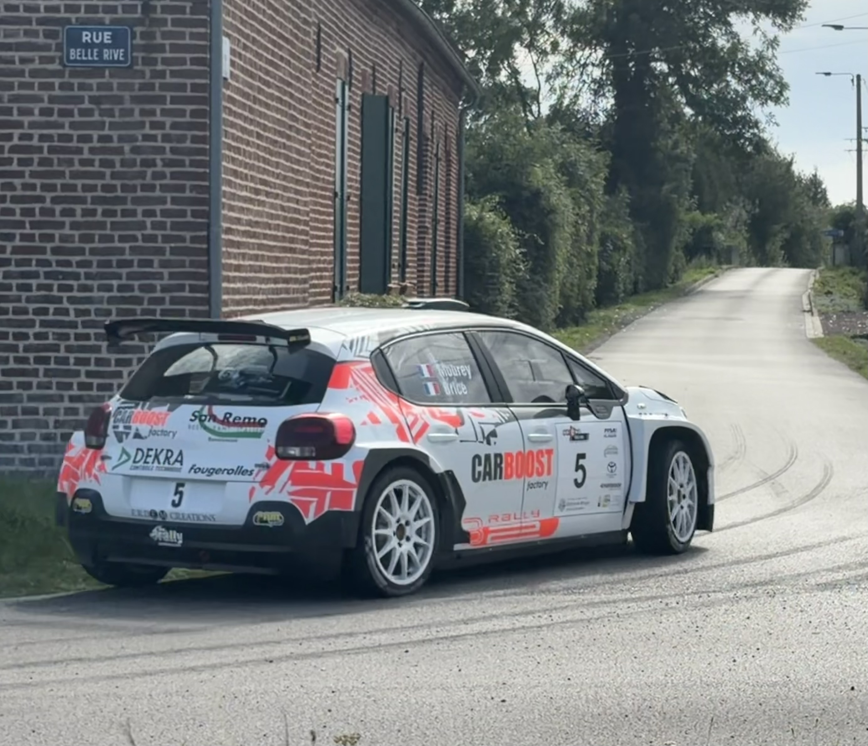 Citroën C3 Rally2 n°5 — Rallye du bethunois 2026 — équipage MOUREY Steve / BRICE Madlyn — photo de rallye