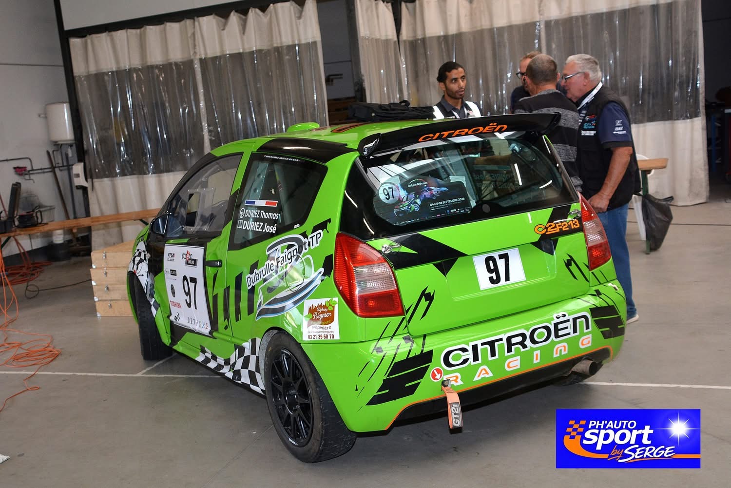 Citroën C2 n°97 — Rallye du bethunois 2026 — équipage DURIEZ Thomas / DURIEZ Jose — photo de rallye