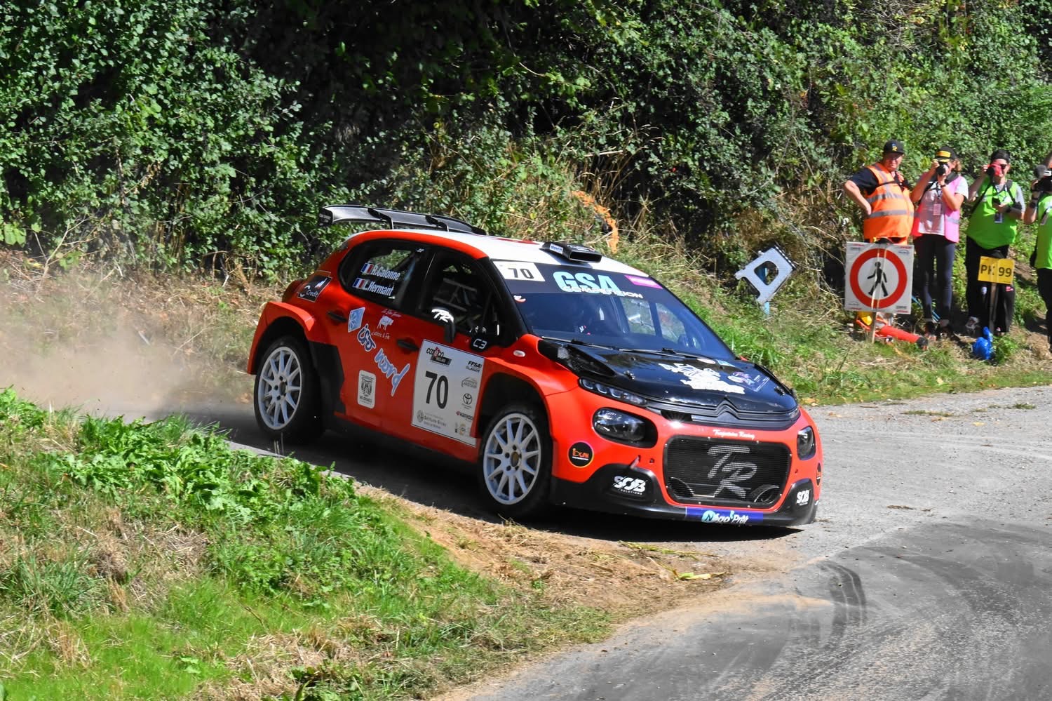 Citroën C3 n°70 — Rallye du bethunois 2026 — équipage HERMANT Loïc — photo de rallye