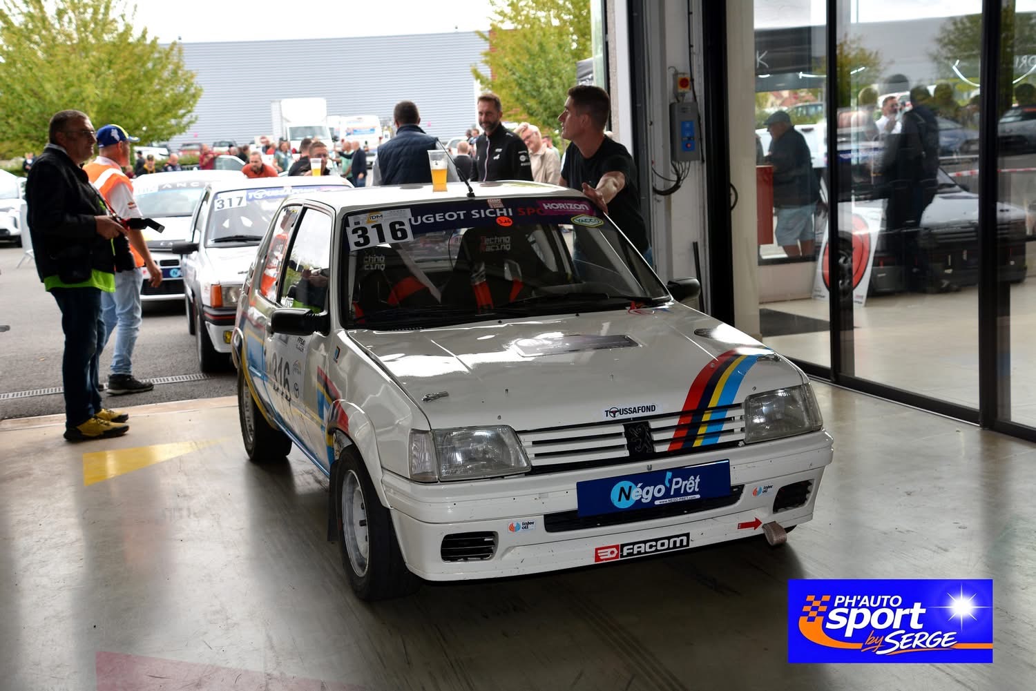 Peugeot 208 Rally4 n°316 — Rallye du bethunois 2026 — équipage TOUSSAERT Pierre-Antoine / VANBERGUE Antoine — photo de rallye