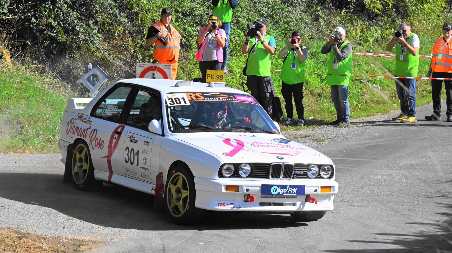 BMW M3 n°301 — Rallye du bethunois 2026 — équipage RADET Franck / GOURMELIN Quentin — photo de rallye